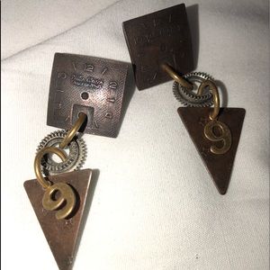 Earrings-Vintage spokes earrings